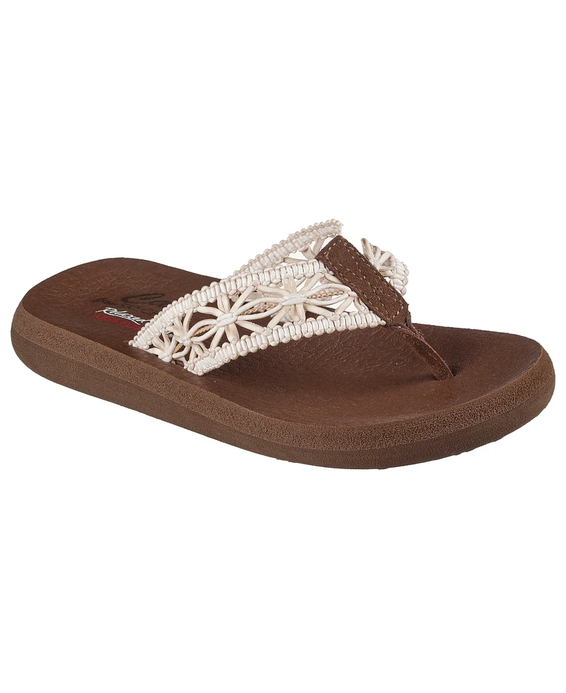 Skechers Women's Relaxed Fit: Asana - Ocean Breezier Flip-Flop Sandals from Finish Line