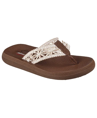 Skechers Women's Relaxed Fit: Asana - Ocean Breezier Flip-Flop Sandals from Finish Line