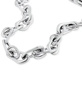Calvin Klein Stainless Steel Statement Link Collar Necklace, 14" + 2" extender