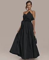 Donna Karan New York Women's Strapless Bow-Trim Gown