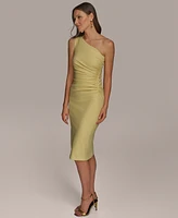 Donna Karan New York Women's Asymmetric-Neck Sheath Dress