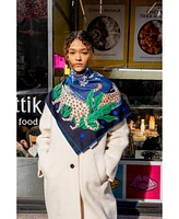 Jessie Zhao New York Double Sided Wool Silk Scarf Of Night Banquet