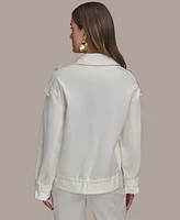 Donna Karan New York Women's Cotton-Blend Utility Jacket