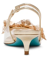 Betsey Johnson Women's Robin Floral Ornamented Slingback Pumps