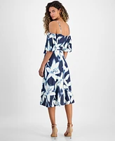 Rachel Roy Women's Sable Off-The-Shoulder Midi Dress