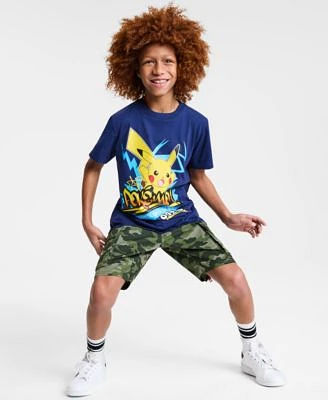 Epic Threads Little Big Boys Pikachu Pokemon Graphic T Shirt Camo Cargo Shorts Exclusively At Macys