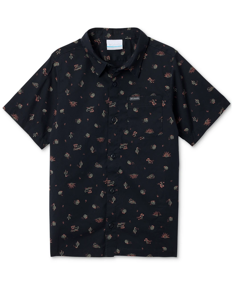 Columbia Big Boys Rapid Rivers Printed Short-Sleeve Shirt