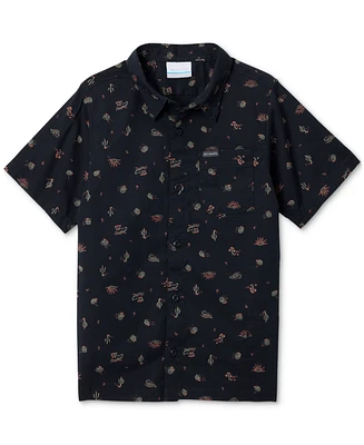 Columbia Big Boys Rapid Rivers Printed Short-Sleeve Shirt