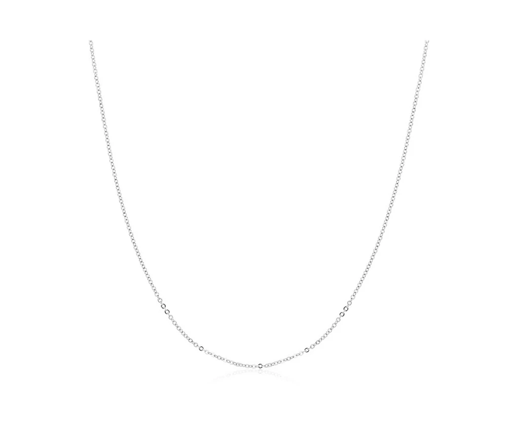 The Lovery Classic Chain Necklace 14K White Gold 18 inches