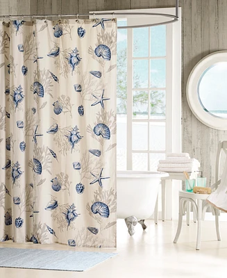 Madison Park Bayside Seashell Shower Curtain, 72" x 72"