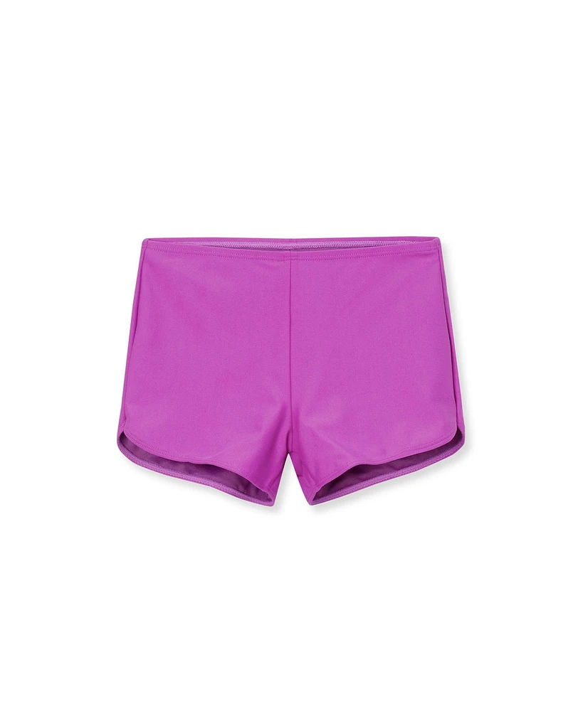 Lands' End Girls Slim Chlorine Resistant Boyshort Swim Bottoms