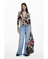 Desigual Women's T-shirt designed by Mr. Christian Lacroix
