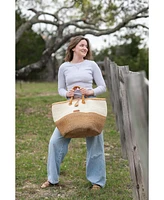 Earth Life Handwoven Sisal Straw Basket Tote