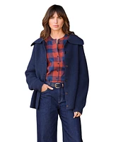 Celtic & Co. Women's Sailor Collar Longline Cardigan