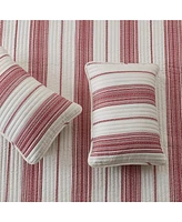 Linery & Co. Farmhouse Stripe Microfiber Quilt Set With Shams