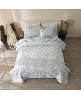 Linery & Co. Snowflake Microfiber Quilt Set with Shams