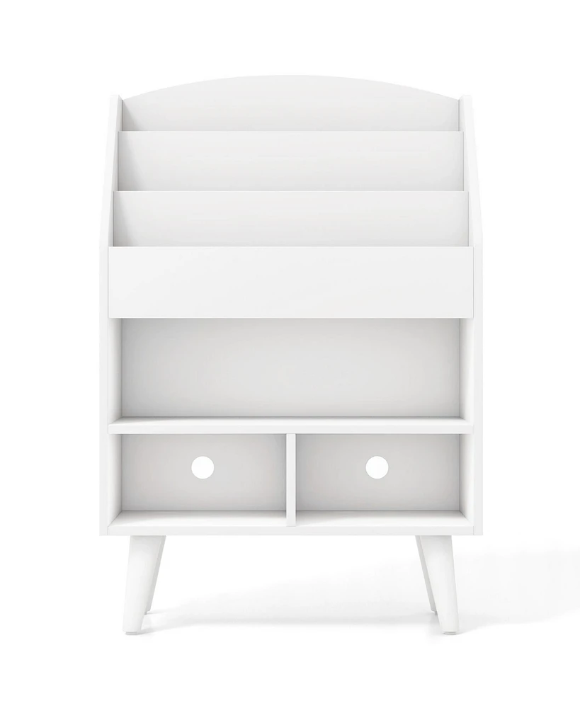 Kids Bookshelf with Open Compartment for Toddlers 3+ Years Old