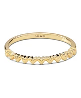 Devata Sweet Heart Ring in 14K Gold, Size 5, approx. 1.3 grams.