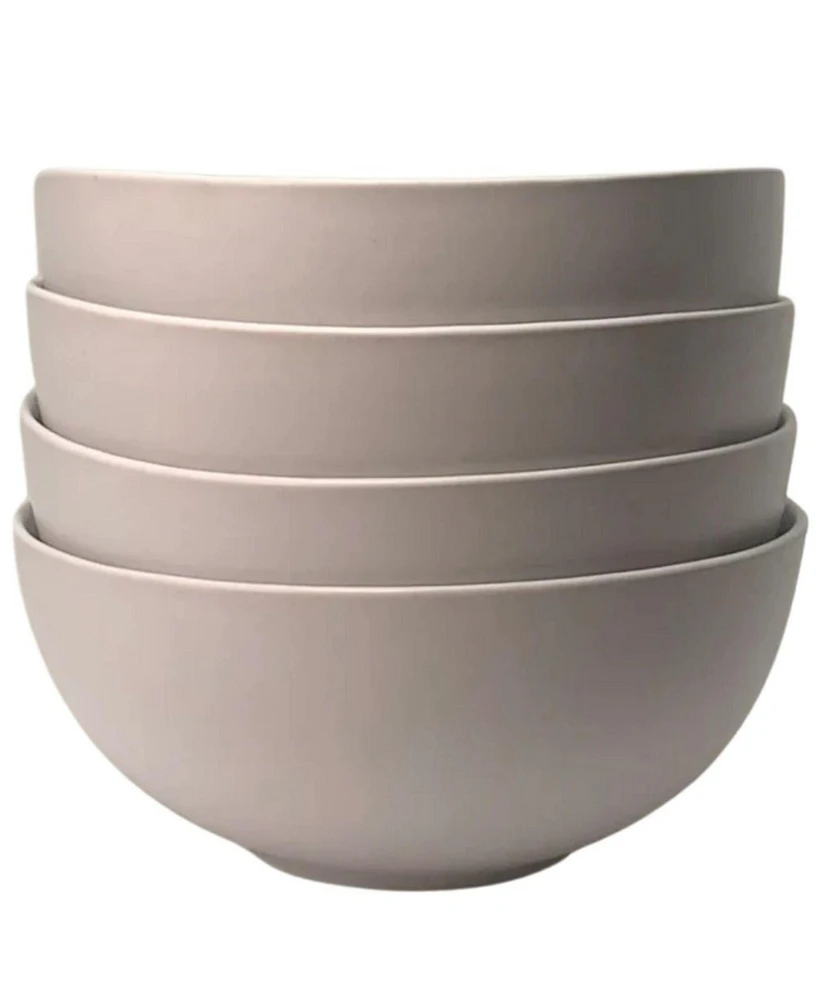 The Contour Bowl - Set of 4 Ceramic Stoneware Dinnerware