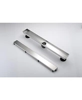 24 Inches Linear Shower Drain, Included Hair Strainer and Leveling Feet