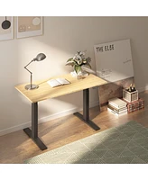 Flexispot E7-commercial W Electric Adjustable Standing Desk, Bamboo Top
