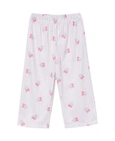 Gerber Baby Girls 2-Piece Button Up Pajama Set, Berries