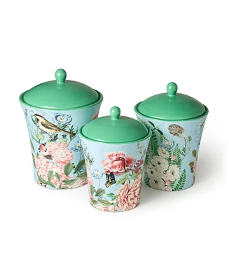 Certified International Flora 3-Piece Canister Set