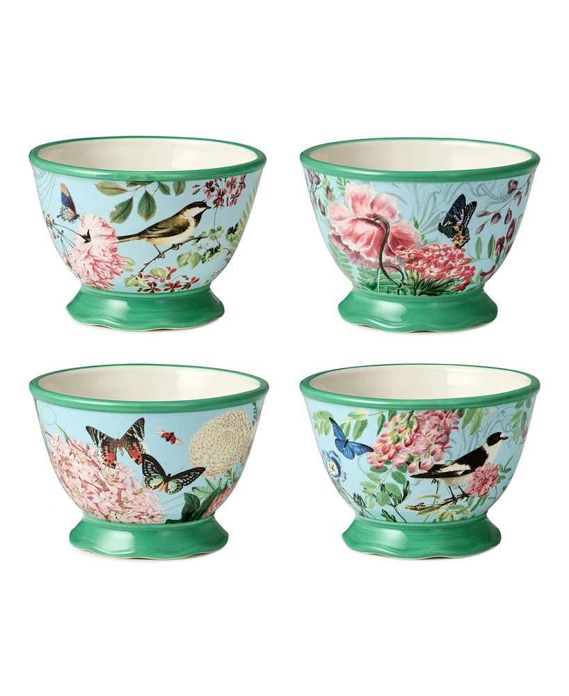 Certified International Flora Ice Cream Bowls, Set of 4, Service for 4