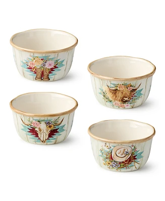 Certified International Rosewood Ice Cream Bowls, Set of 4