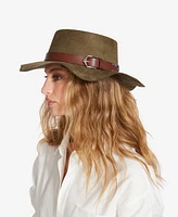 Steve Madden Buckled Scalloped Felt Hat