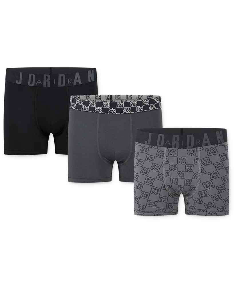 Jordan Big Boys 23 Monogram Boxer Briefs, 3 Pack
