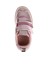 Bebe Little Girls Low Top with Multi Metallic Sneakers