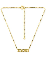 Giani Bernini Mom Pendant Necklace 18k Gold-Plated Sterling Silver (also Silver), 16" + 2" extender, Exclusively at Macy's