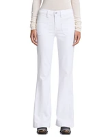 7 For All Mankind Women's Dojo Tailorless Patch-Pocket Bootcut Jeans