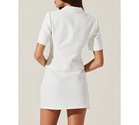 Astr the Label Women's Sophie Short-Sleeve Blazer