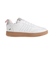 Bebe Little Girls Comfortable Low Top with Perforated Detail and Rhinestones Sneakers