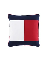 Tommy Hilfiger Flag Seersucker Square Pillow, 20" X 20"