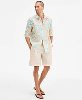 Club Room Men's Leaf-Print Shirt, Exclusively at Macy's