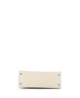 Pre-Owned Hermes Kelly 28 Handbag Light Epsom with Palladium Hardware