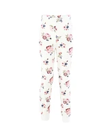 Hudson Baby Girls Hudson Thermal Long Underwear 2pc Set, Dusty Rose Floral