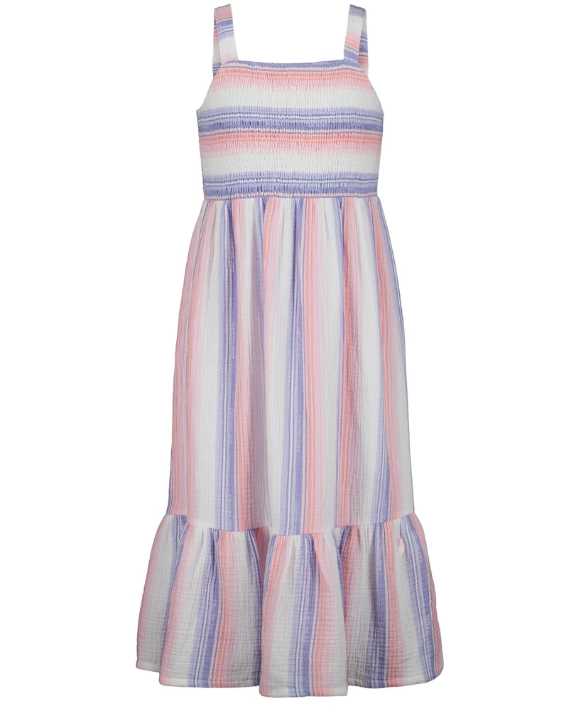 Calvin Klein Big Girls Printed Stripe Sundress