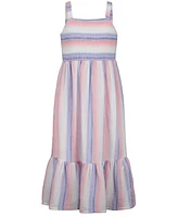 Calvin Klein Big Girls Printed Stripe Sundress