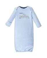 Luvable Friends Baby Boys Cotton Gowns, Ladies, Preemie-Newborn