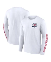 Fanatics Men's White Washington Nationals Press Box Long Sleeve T-Shirt