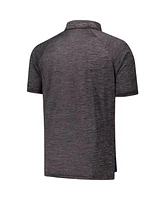 Colosseum Men's Heather Charcoal Duke Blue Devils Down Swing Raglan Team Polo Shirt