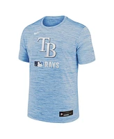 Nike Men's Light Blue Tampa Bay Rays Authentic Collection Velocity Performance Practice T-Shirt