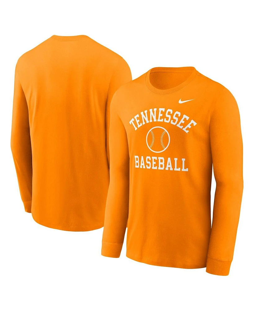 Nike Men's Tennessee Orange Volunteers Essential Baseball Arch Long Sleeve T-Shirt