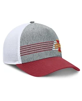 Fanatics Men's Heather Gray/Cardinal Iowa State Cyclones Profile Trucker Adjustable Hat