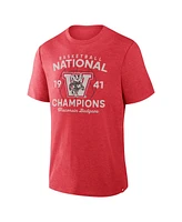 Fanatics Men's Red Wisconsin Badgers Dynamic Showdown Tri-Blend T-Shirt