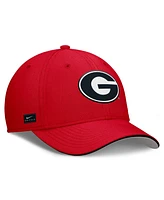 Nike Men's Red Georgia Bulldogs 2025 Dugout Coaches Rise Swoosh Performance Flex Hat